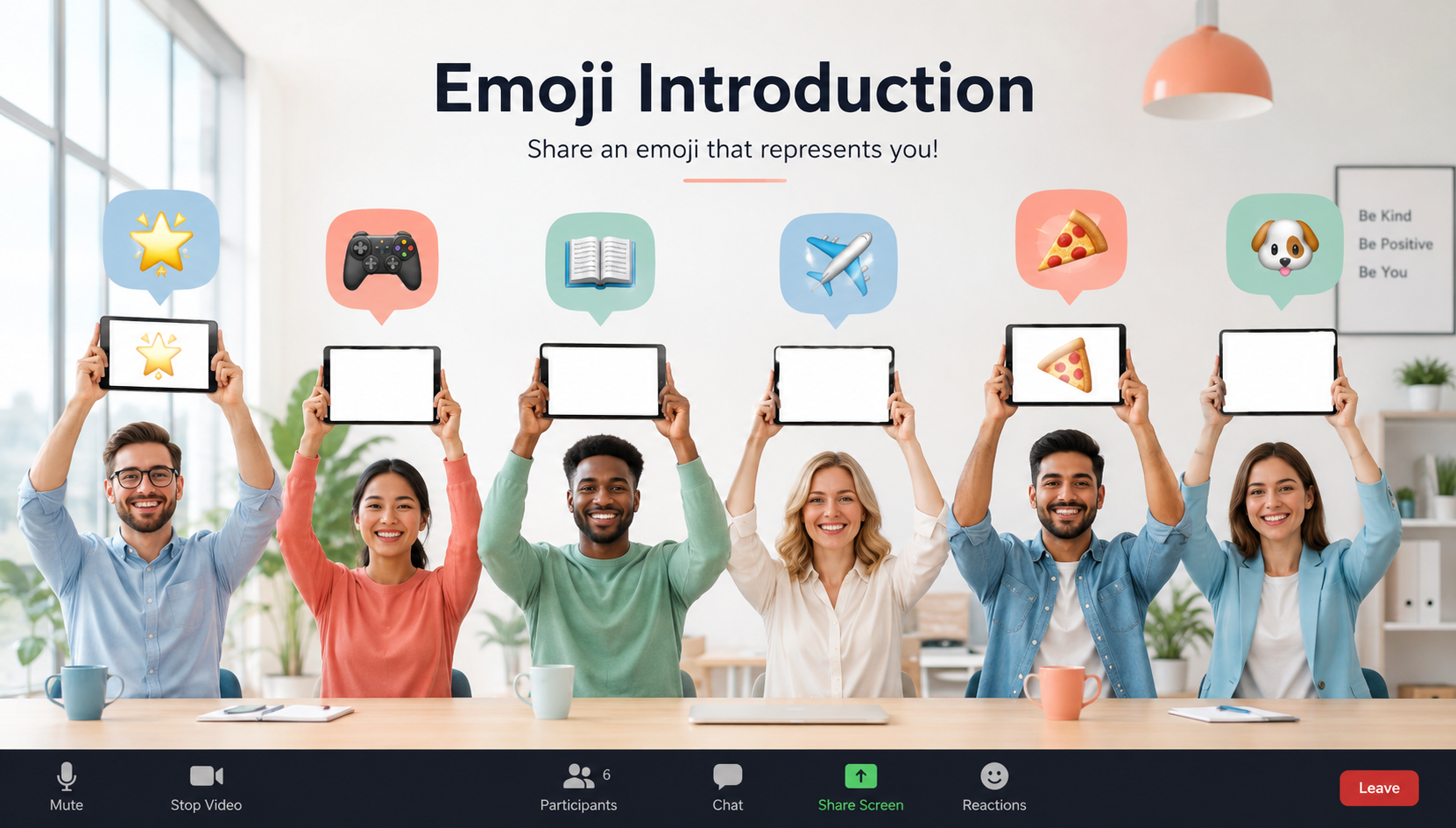 Emoji Introduction | Ice Breaker Games - Participants introduce themselves using creative emojis in virtual meeting ice breaker game